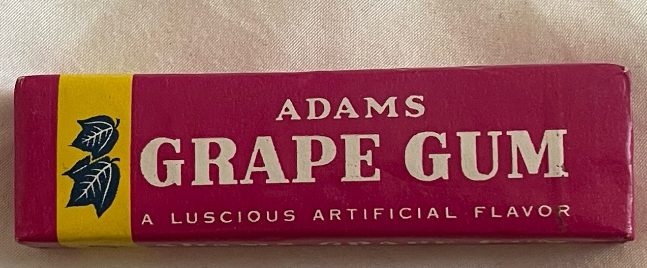 Vintage 1960’s ADAMS GRAPE GUM   Sealed  Pack  New Old Stock