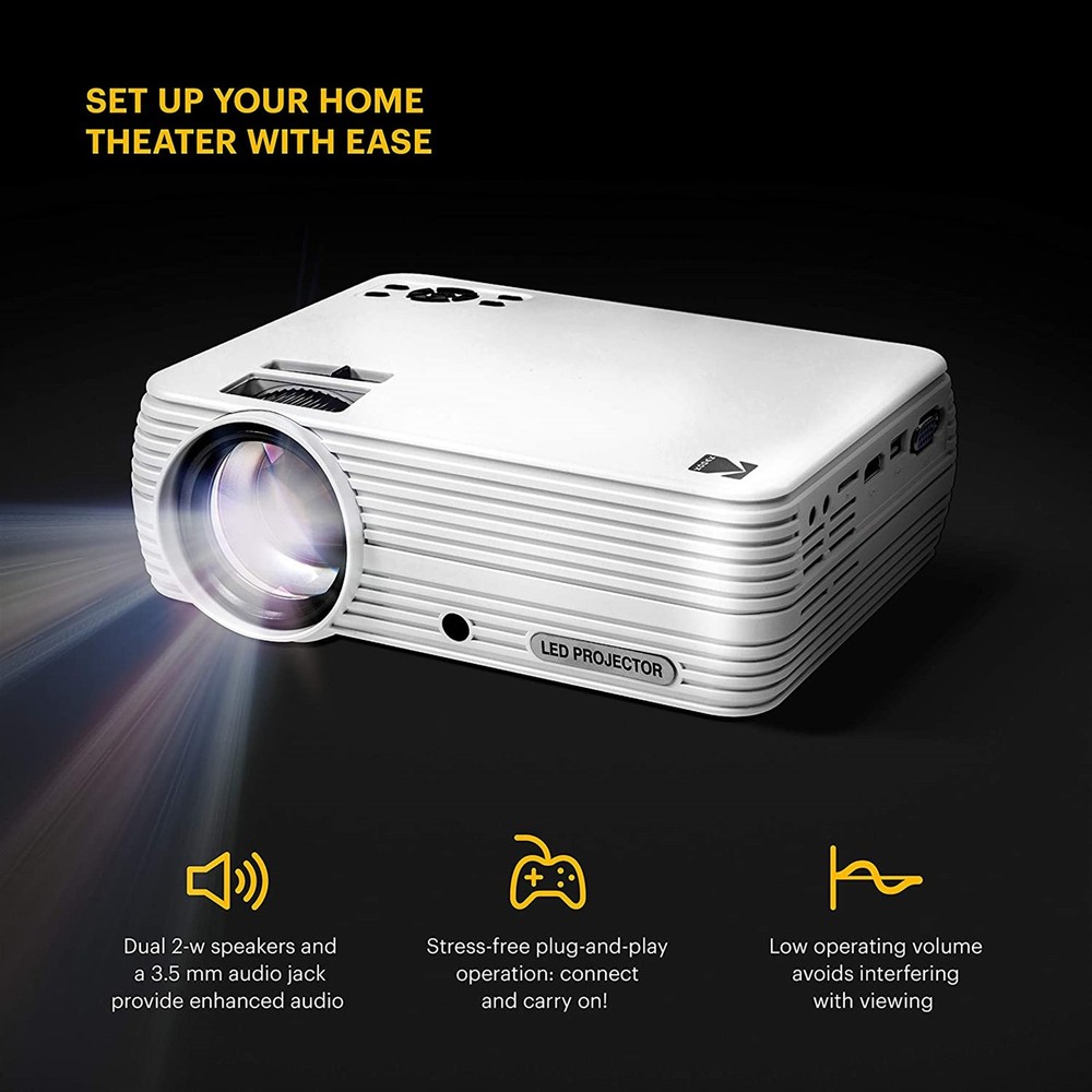 Kodak FLIK X4 Portable Projector, 480p Home projector