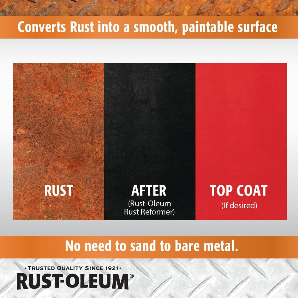 215215 Stops Rust Rust Reformer Spray, 10.25 Oz, Black