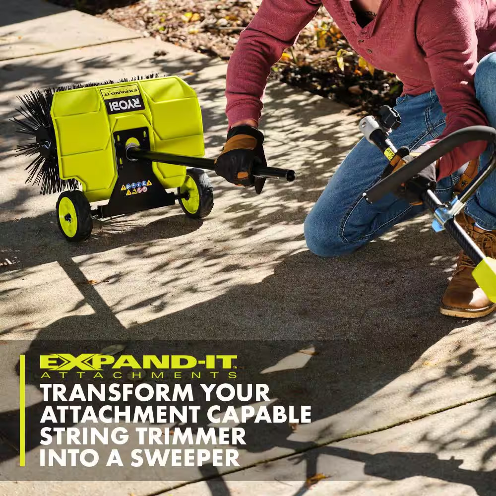 40V HP Brushless 17" Cordless Attachment Capable String Trimmer with Sweeper Att