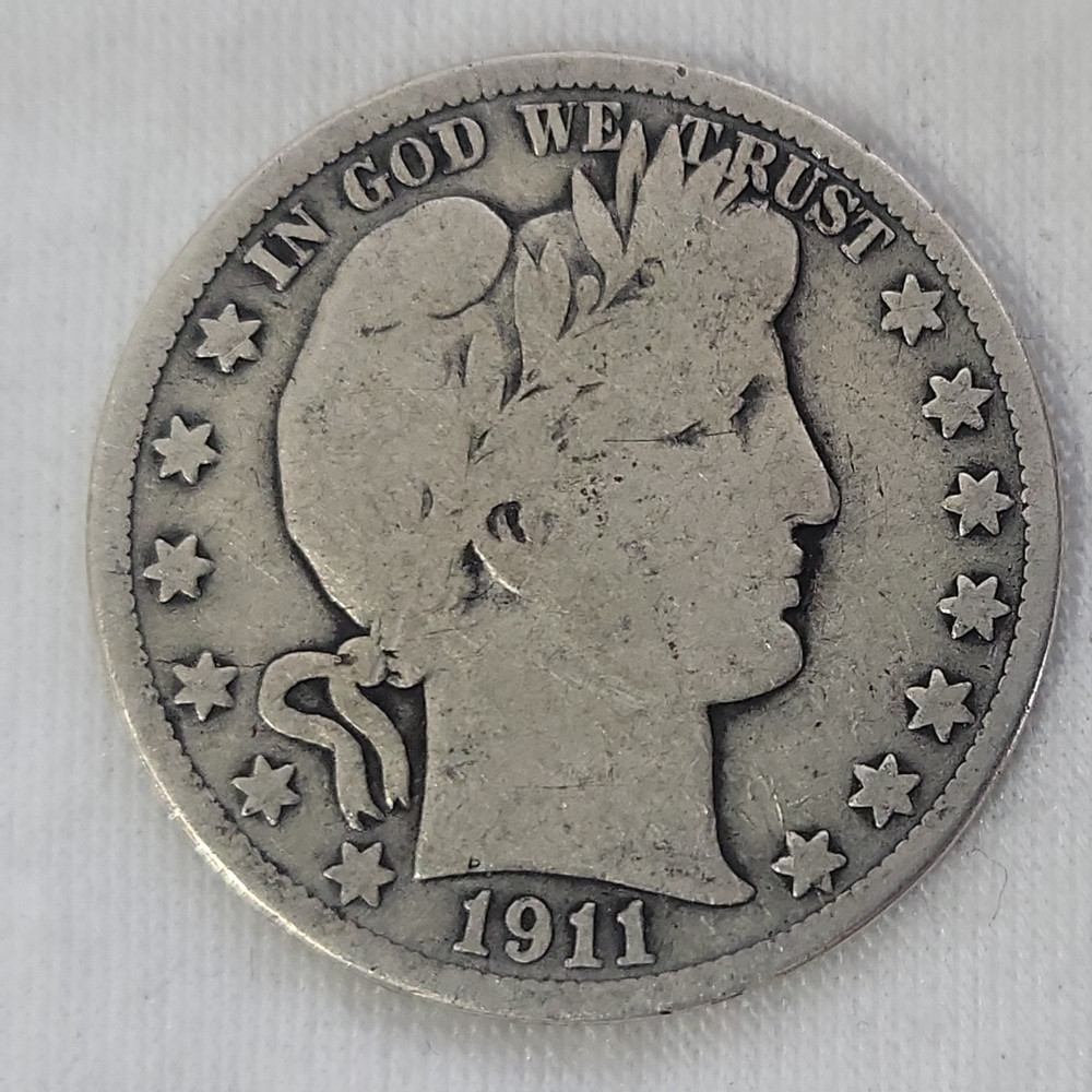 1911 Barber Half Dollar in Good Condition