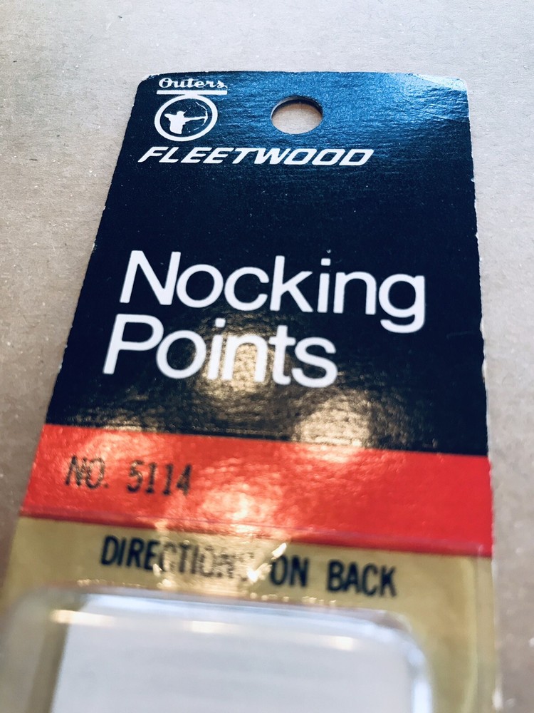 Outers Fleeteood. Nocking Points #5114. 3 Pieces Pack.