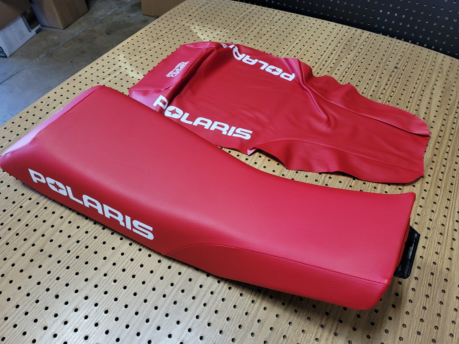 POLARIS SCRAMBLER 250 400 500 SEAT COVER 1995 TO 2003 (red) [P*-34]