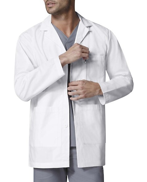 5 Pack Lands' End Lab Coat Consultation Jacket, Outside Inside Pockets, Size 48