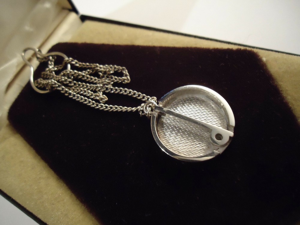 Dunhill Silver Tie Tack - Vintage - Solid .925 Silver - Original Case