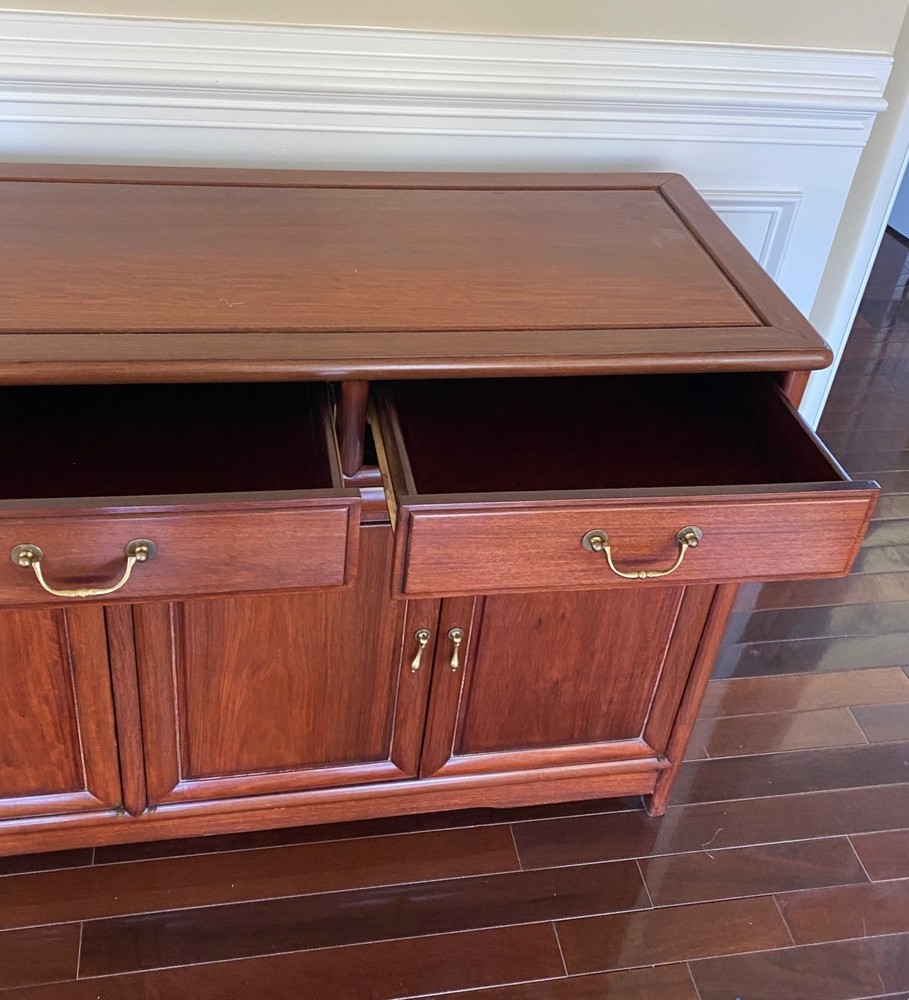 American Drew Cherry Credenza Buffet Server Sideboard