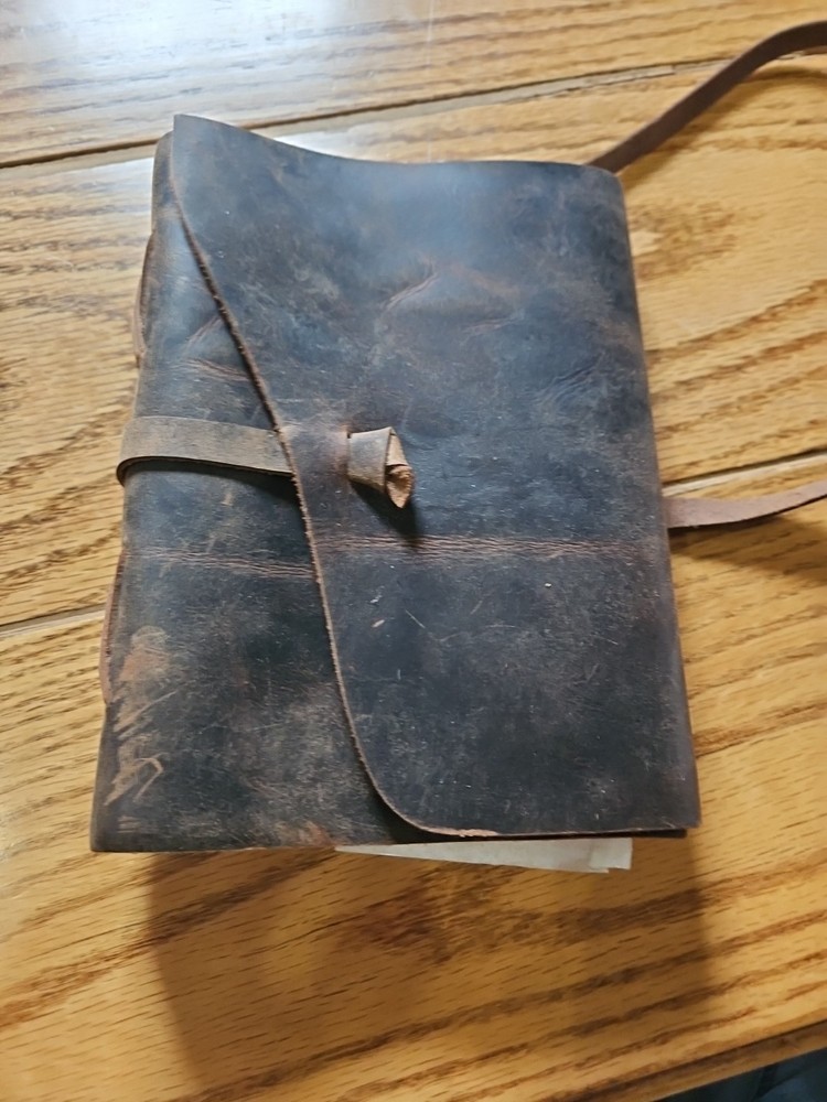 Classic Leather Diary - Leather Diary With Belt Lock - Brown