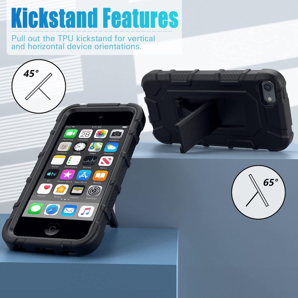 Ipod Touch 7Th / 6Th / 5Th Generation Case Heavy Duty Shockproof Rugged Cover fo