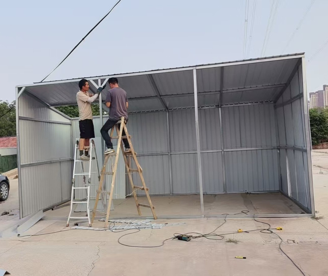 Free Shipping 12'*20' Galvanized Metal Livestock Shed Buildings Farm In USA