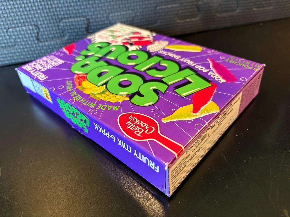 Soda Licious fruit snacks - Empty custom design display box