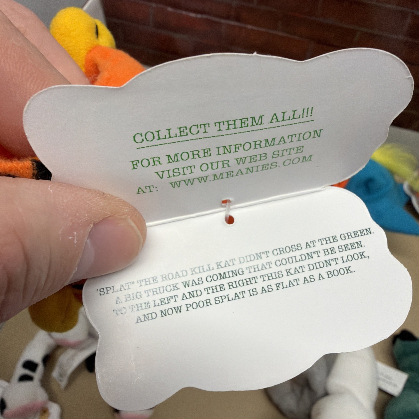 Lot Of 5 Meanies Stuffed Beanie Plush Animals Series 1 New With Display Box RARE