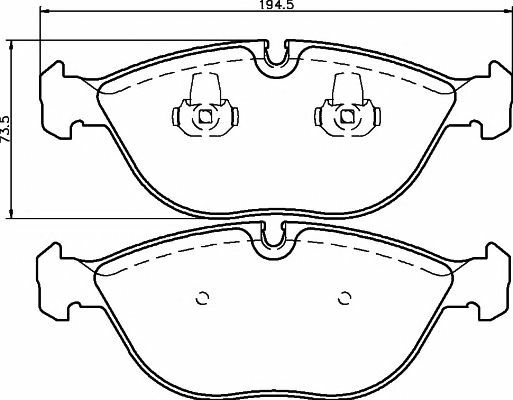 Front DISCS + PADS + SENSORS for MERCEDES E-Class E240 4matic 2003-2008