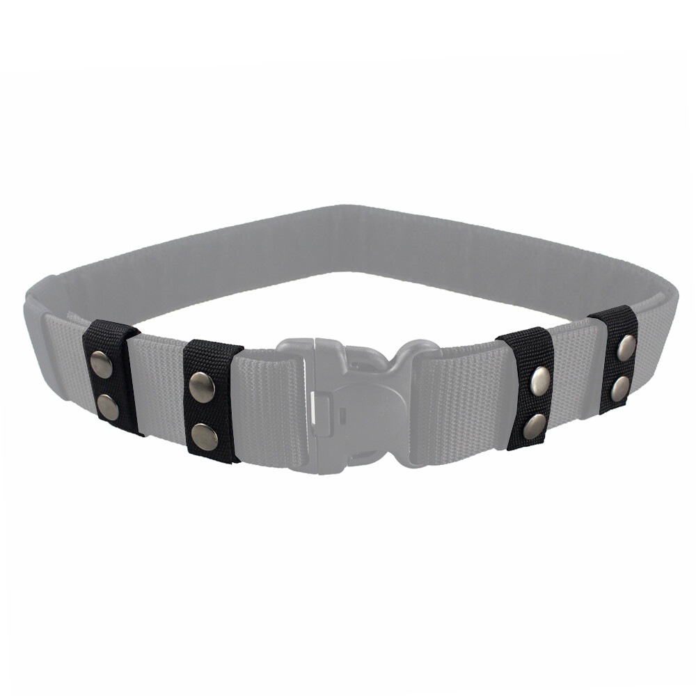 Belt Keeper 4Pcs Nylon Webbing Loop with Double Snaps for Tactical Belt Buckle