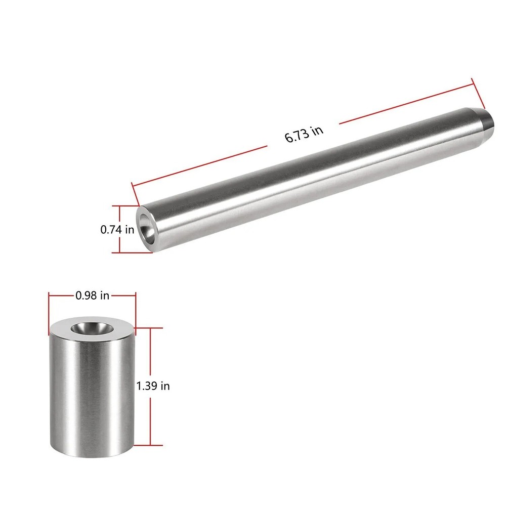 Blacksmith Rivet Doming Tool Set Top & Bottom 1/4" Blacksmithing Forging Tools
