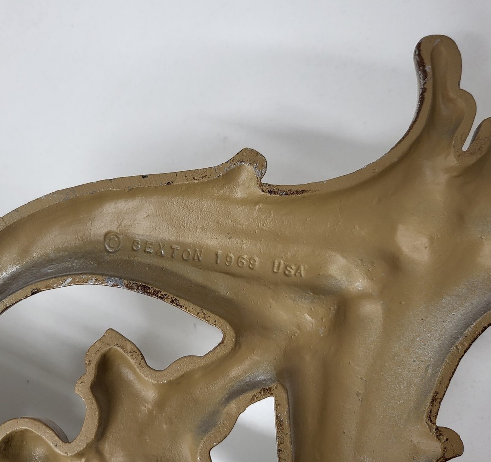 Large Gold Painted Wall Mounted Basin Planter