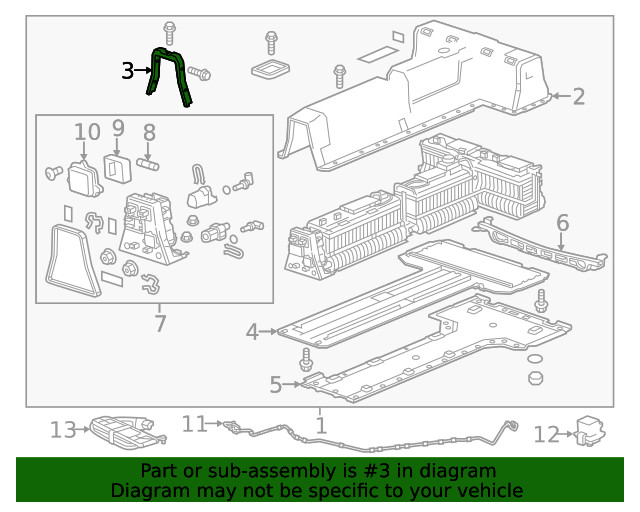 Genuine GM Battery Cover Insulator 20816862