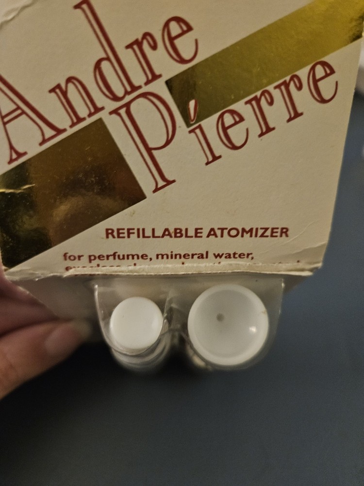 Andre Pierre Refillable Atomizer, Perfume Spray Bottle With Funnel, New