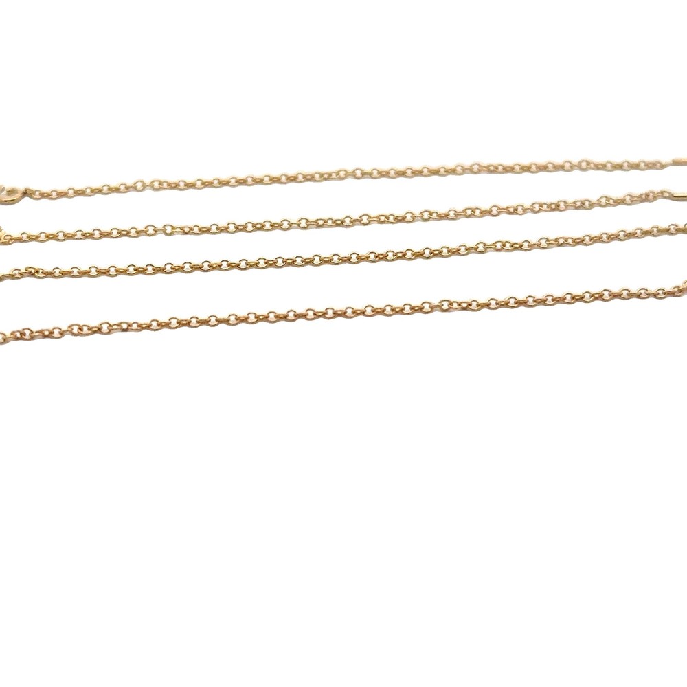 14K Gold Filled Threader Cable Chain with Ring (80mm) - 2 pcs