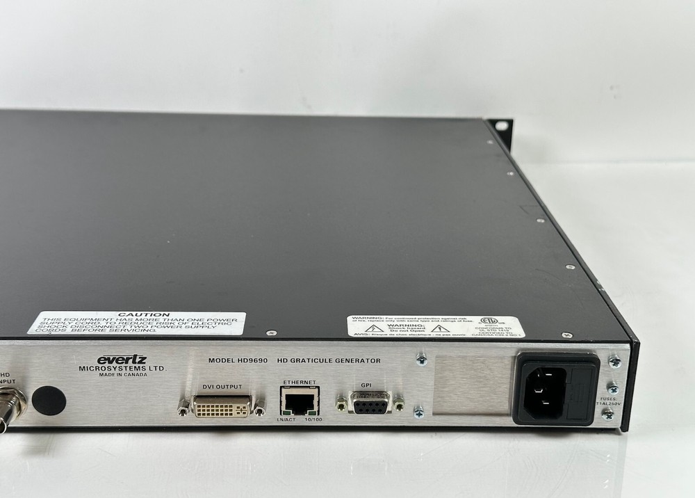 EVERTZ HD9690 HD GRATICULE GENERATOR