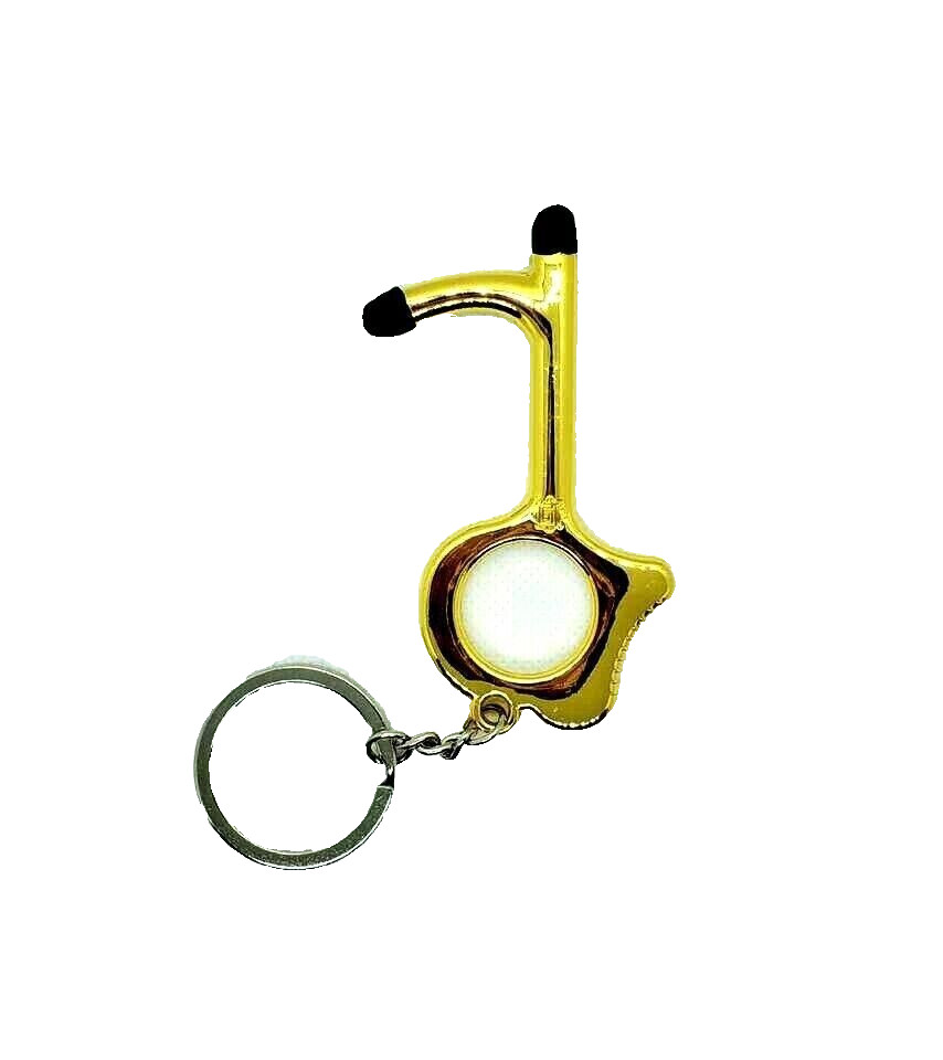 Touchless Tool Elevator Button Key Antimicrobial Alloy Hand Door Opener- Gold