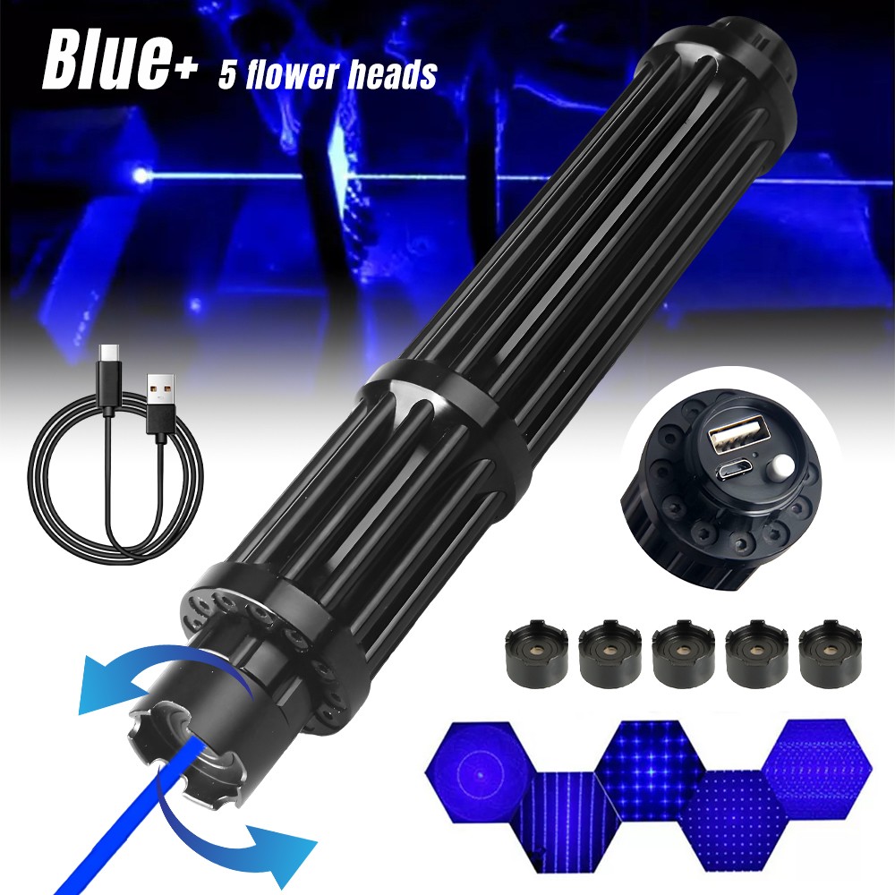 Most Powerful High Power Blue Laser Pointer Focus Lazer Burning Laser Pointer
