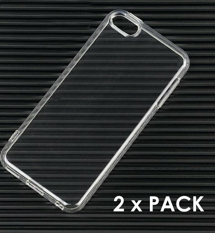 iPod Touch 5th 6th & 7th Generation - 2 Pack Soft Silicone TPU Rubber Clear Case