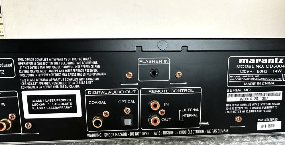 MARANTZ Model No. CD5004 CD Player (with Remote, Manual) FULLY TESTED - NICE