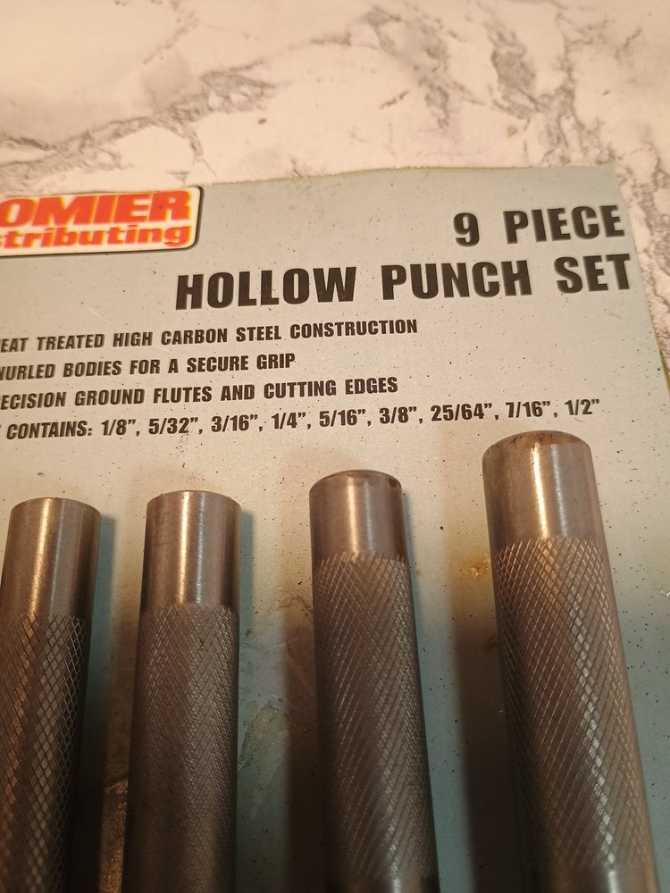 HDC 9 PIECE HOLLOW PUNCH SET