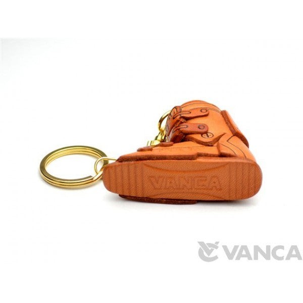 Ski Boot Leather Keychain(L)