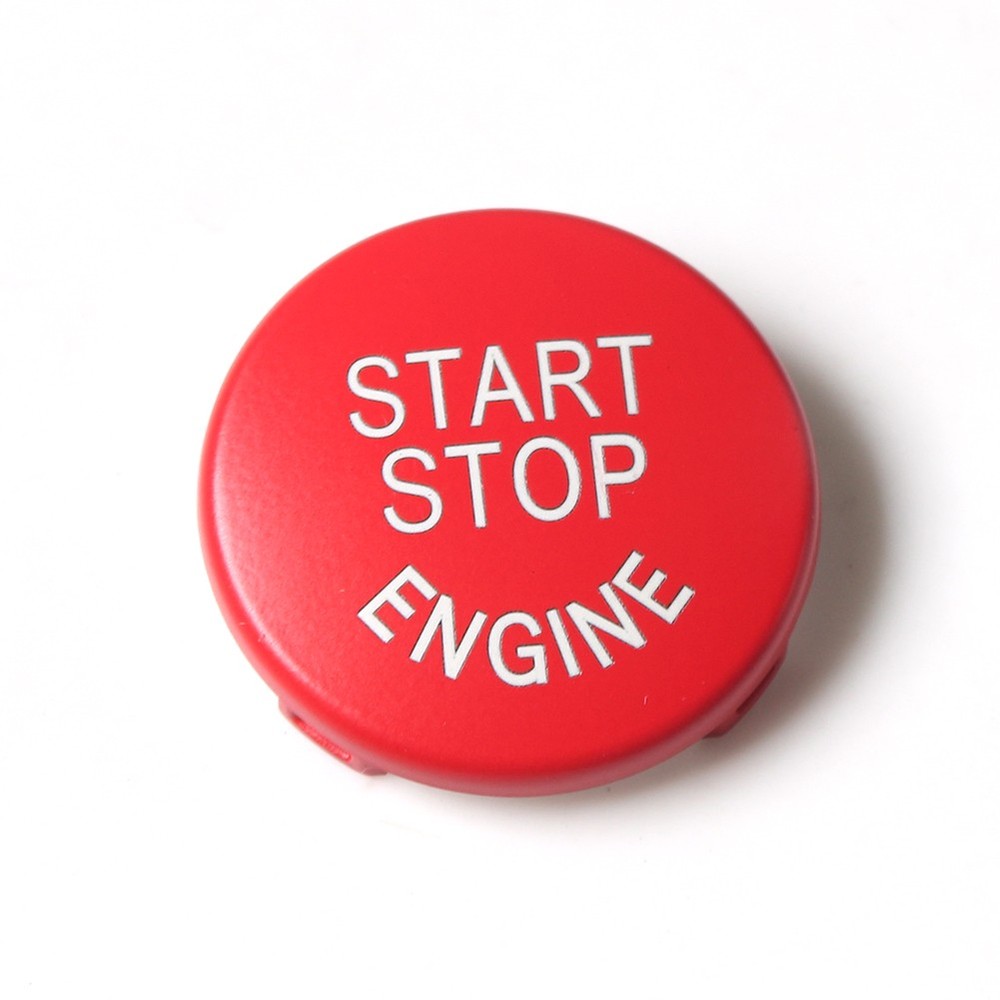 1pc Red Start Stop Engine Button Switch Cover Trim Fit For BMW X5 E70 2007-2013