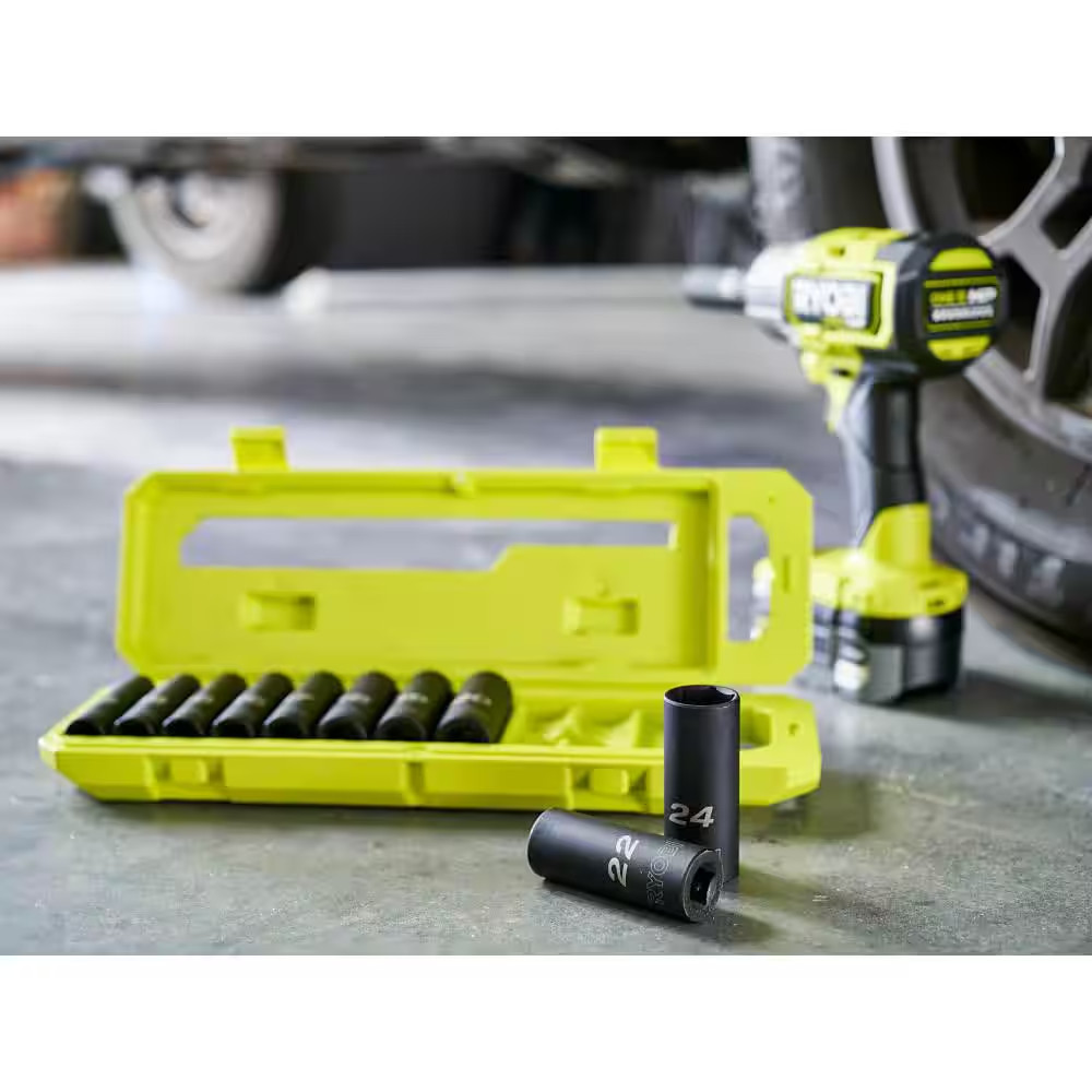 1/2 in Metric Deep Impact Socket Set (11-Piece)