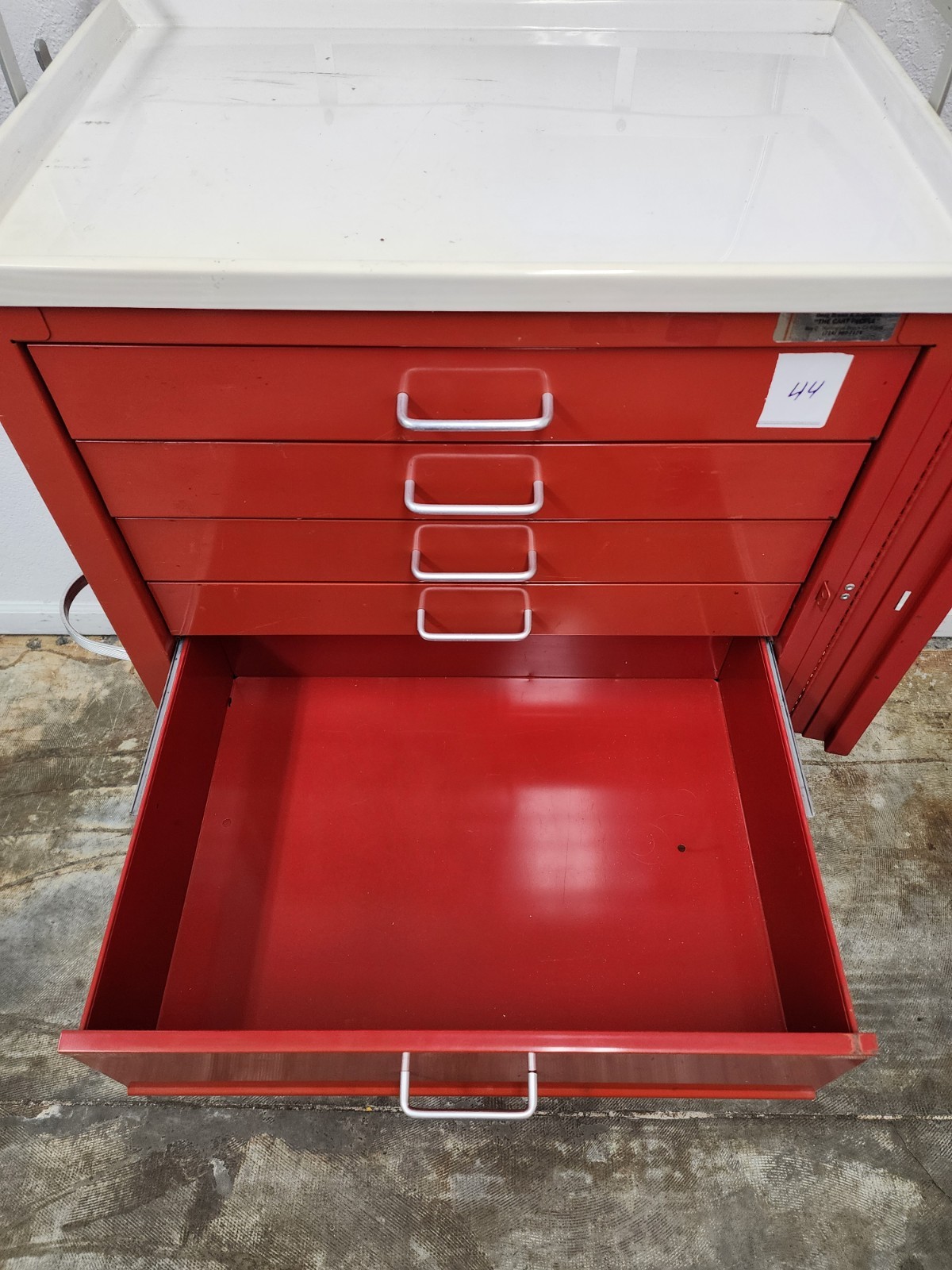 Waterloo Uni-Cart Medical Lab Mobile Storage Cart 6 Locking Drawers, Tool Box