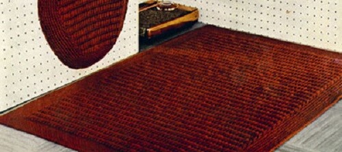 Vintage Crochet Rust Rug PATTERN ONLY