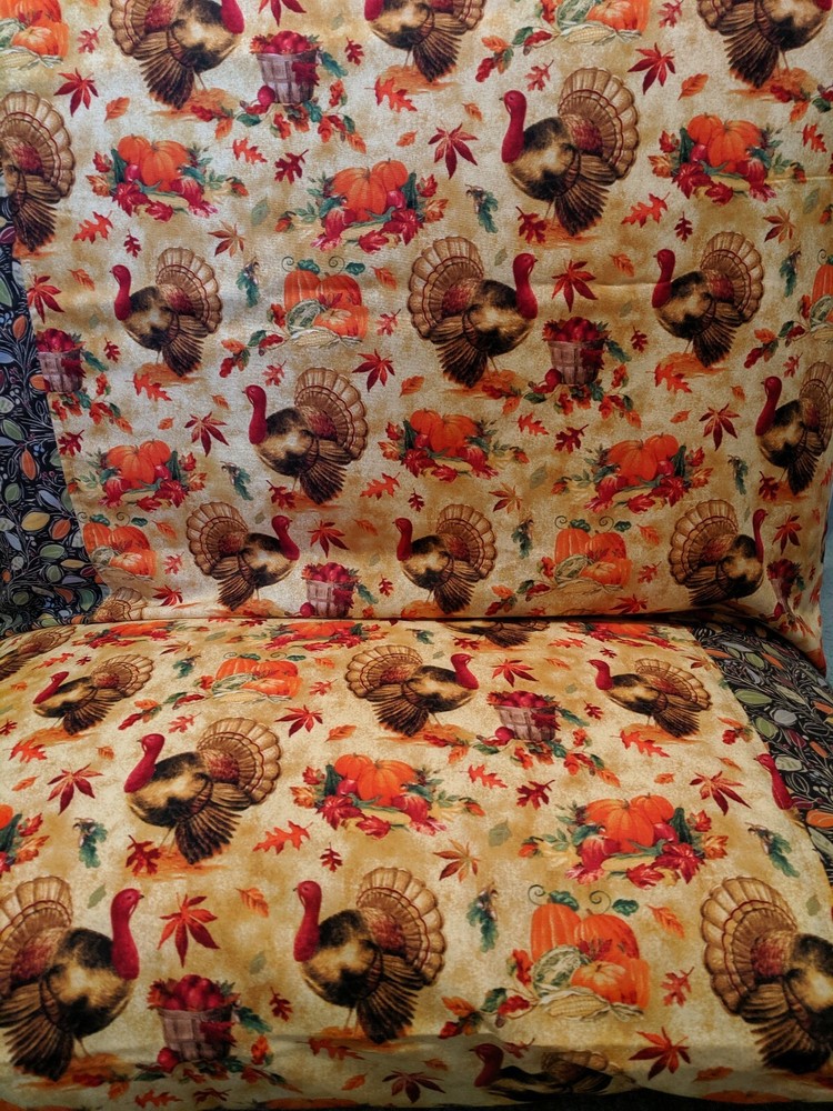 Turkey pattern 100% new Cotton handmade Pillowcase one pair