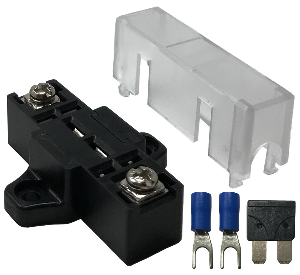 (3) 40 Amp Stack-able In-line Fuse Panel Distribution Block ATO/ATC & ATM/MIN