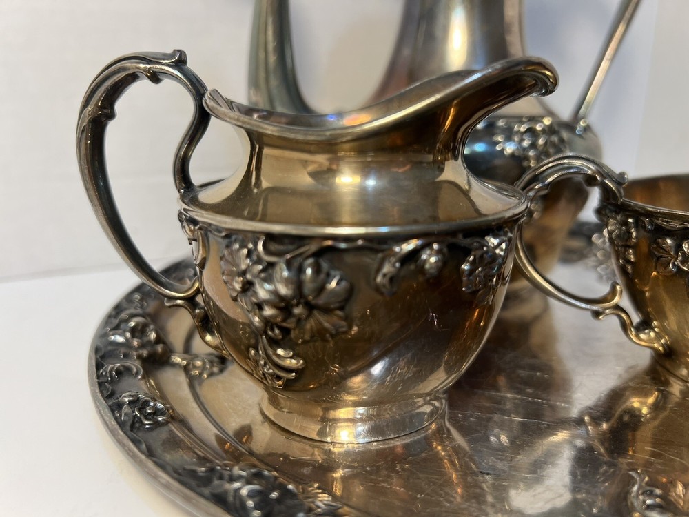 Barbour Silver Company Quadruple Tea Set Silver Plate 4 Pieces
