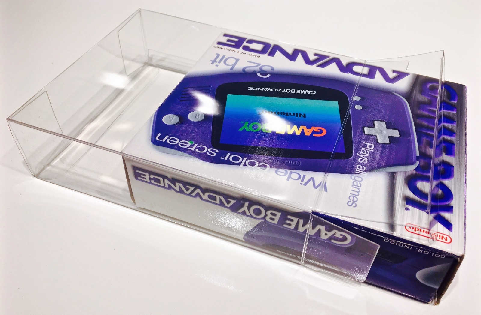 1 Box Protector For Game Boy Advance Console Boxes Clear Display Case Nintendo