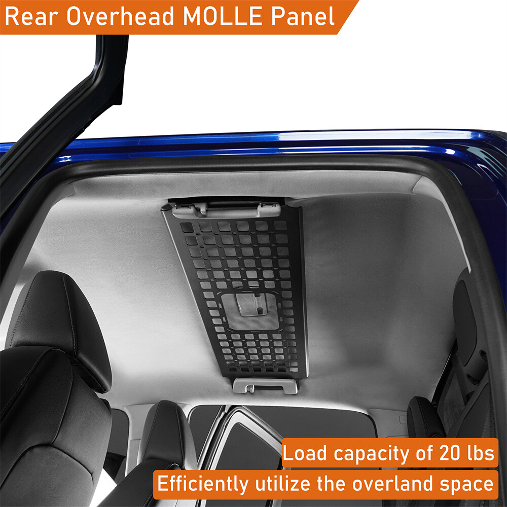Rear Overhead MOLLE Storage Panel for 15-22 Chevy Colorado GMC Canyon Crew Cab