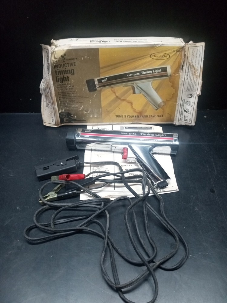 Vintage Sears Craftsman Inductive Engine Timing Light 28-2134 Tested
