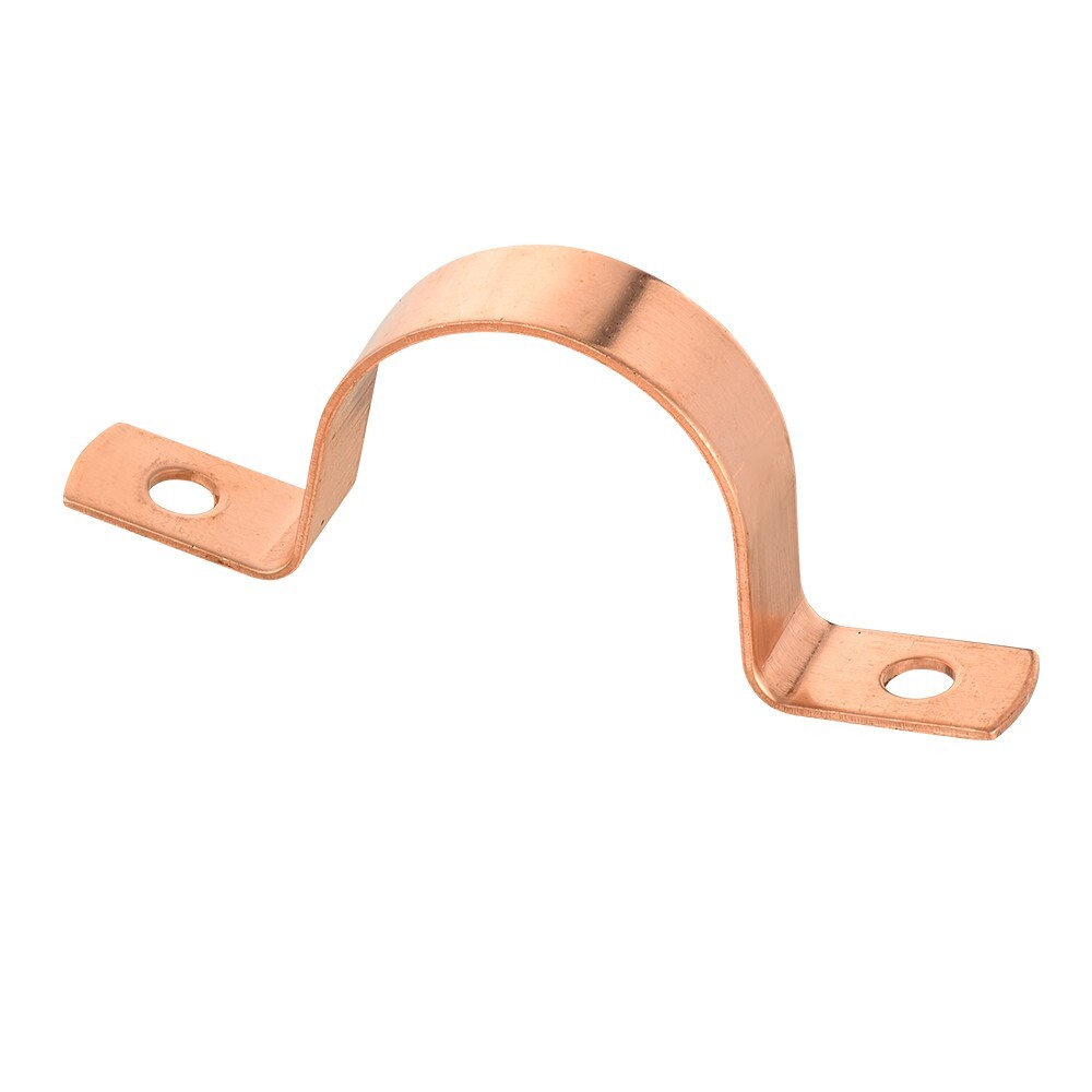 20 PCS EFIELD 1-Inch Copper Pipe Straps, Two-Hole Clamp Mount, Copper Made