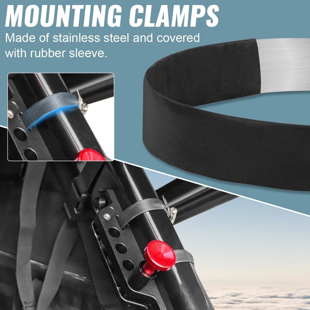 Aluminum Quick Release Roll Bar Fire Extinguisher Mount Holder Compatible wit...