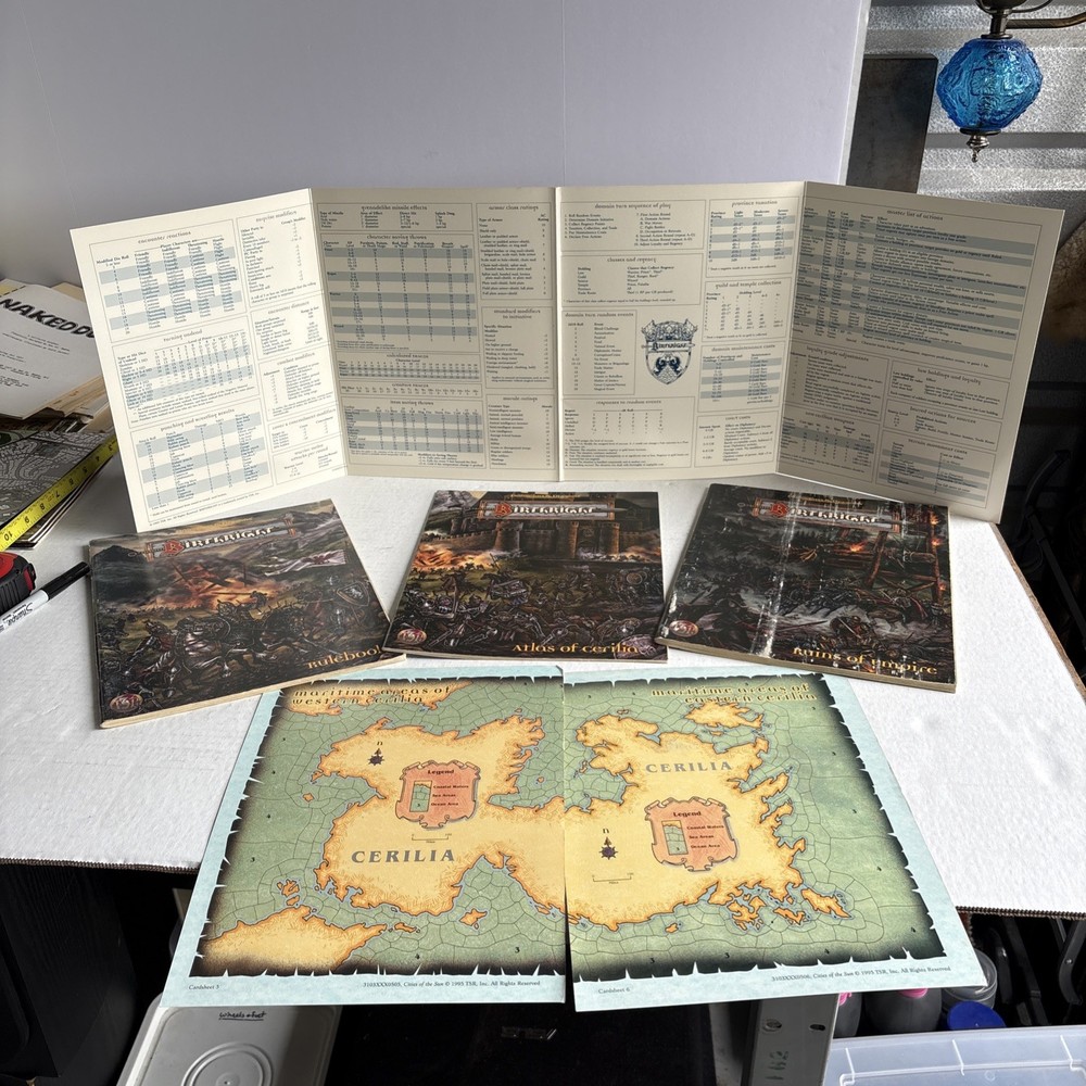 BIRTHRIGHT CAMPAIGN SETTING Dungeons & Dragons TSR 1995 Set Partially complete