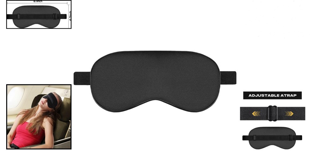 Luxurious Silk Sleep Mask - Adjustable & Light-Blocking for Restful Nights