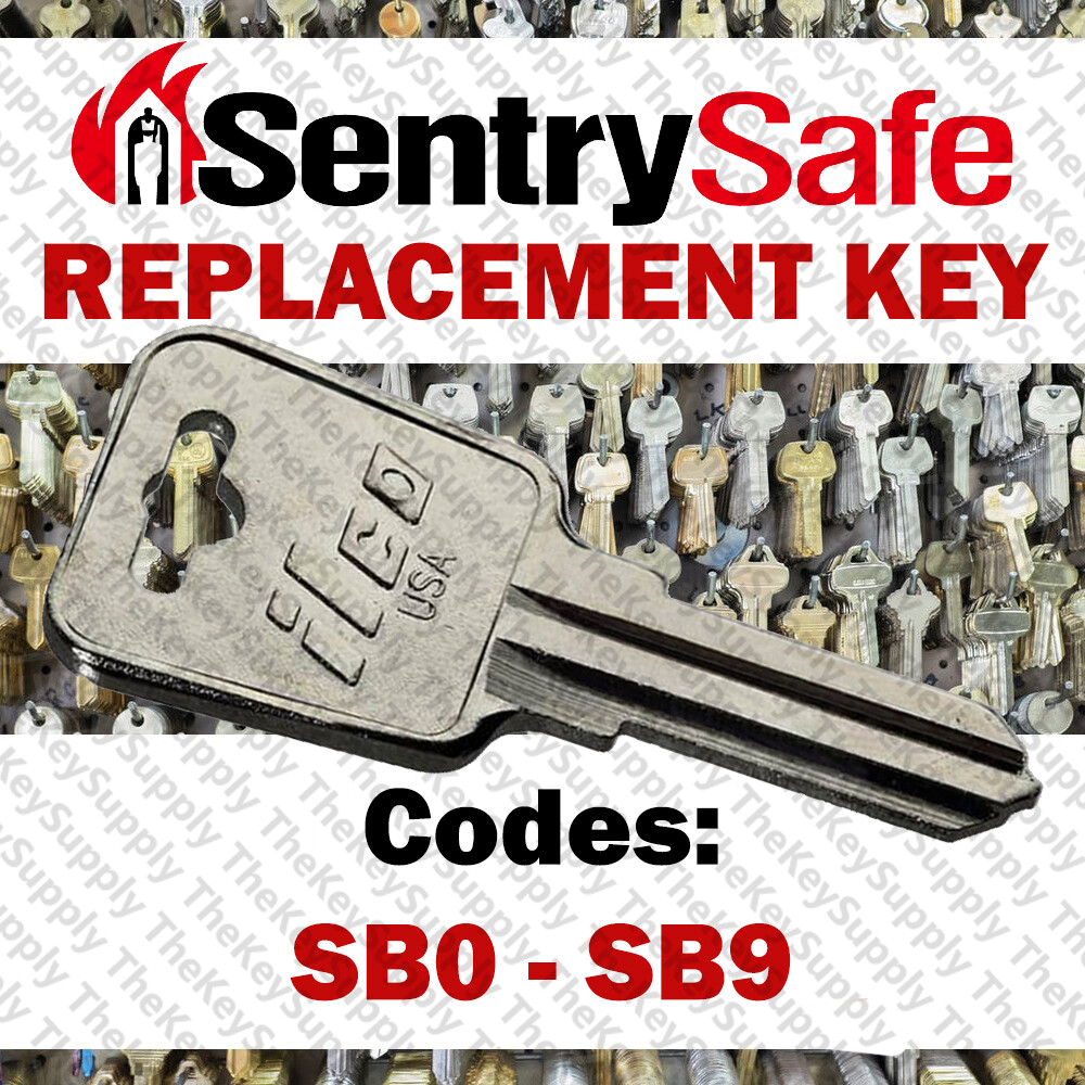 Sentry Safe Replacement Key Cut to Your Code SB0 - SB9