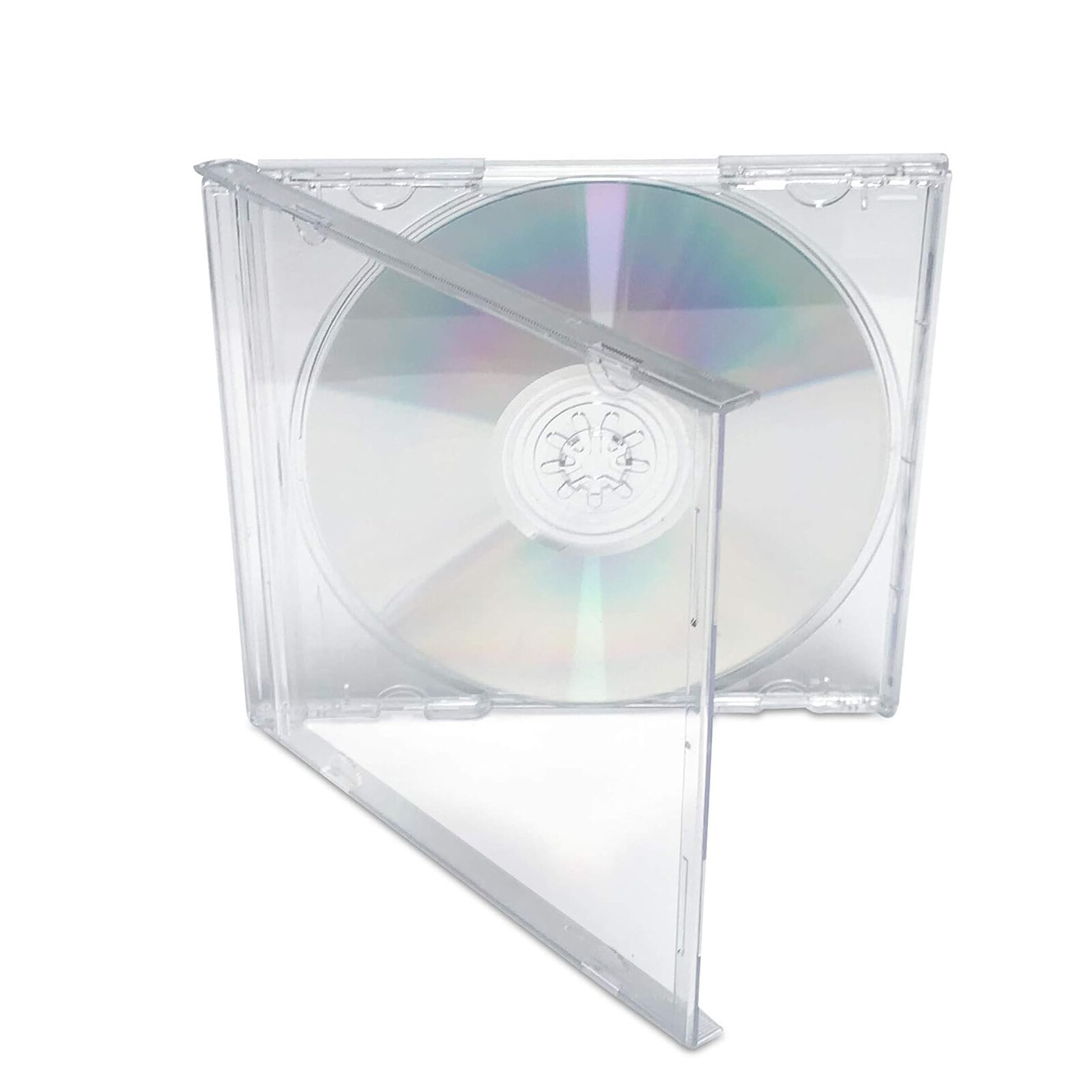 1/5/10PC Standard CD Jewel Case Lots Single CD with Tray 10.4mm Clear Protectors