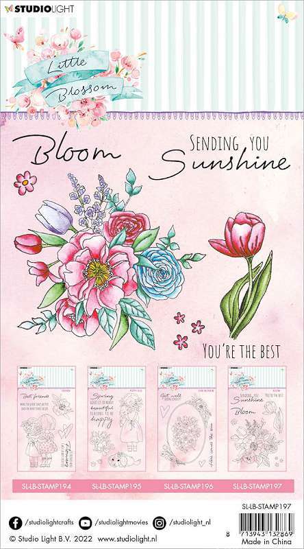 Studio Light Little Blossom Stamp-Nr. 197, Bloom