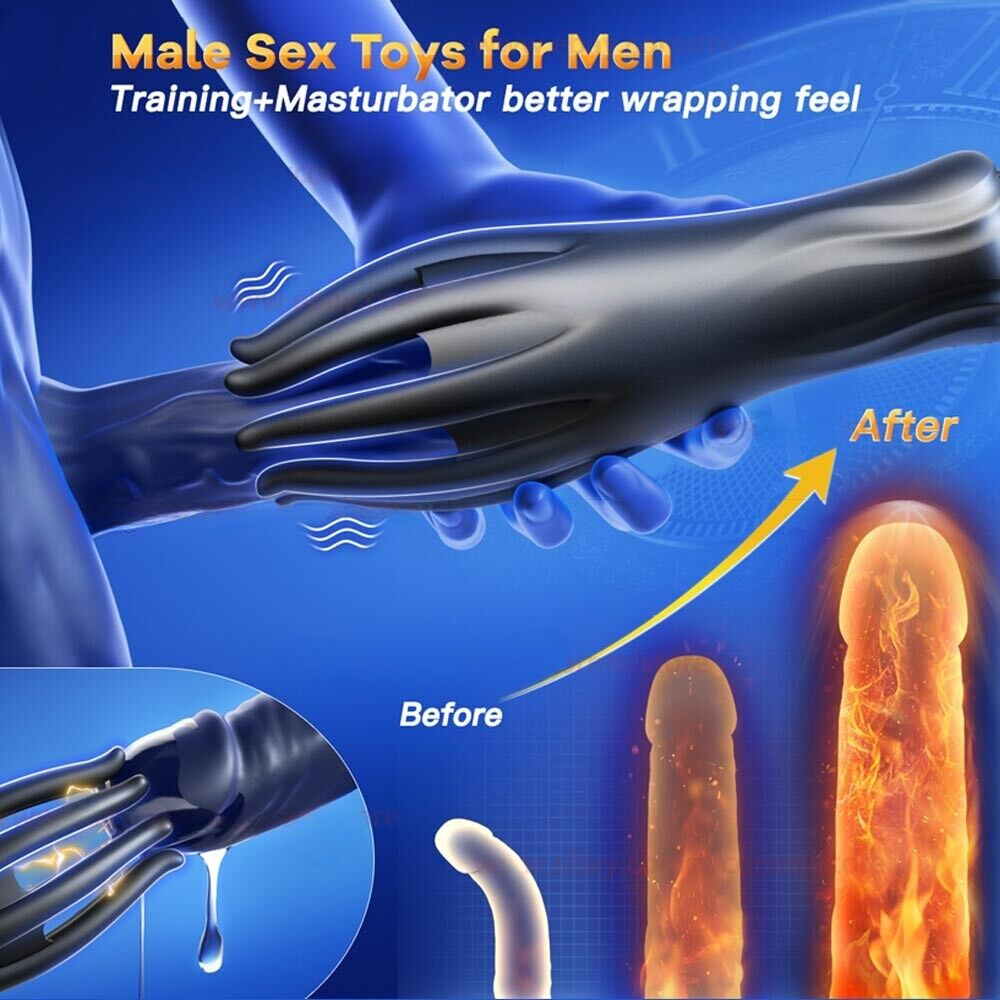 Male Masturbaters Automatic HandsFree Sucking Vibrating Cup Stroker Men Sex Toys