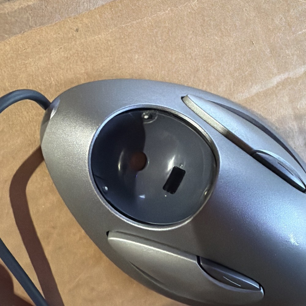 Logitech T-BC21 Trackman Trackball USB Wired Marble Mouse