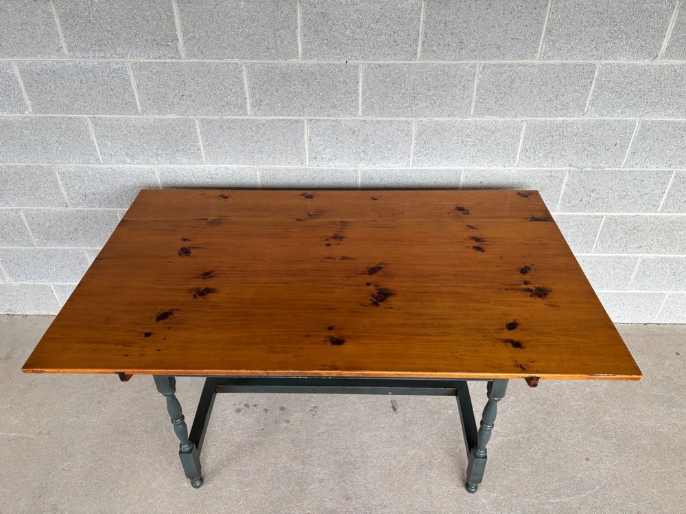 STEPHEN VON HOHEN HAND MADE PIN DOWELLED PINE 60" DINING TABLE