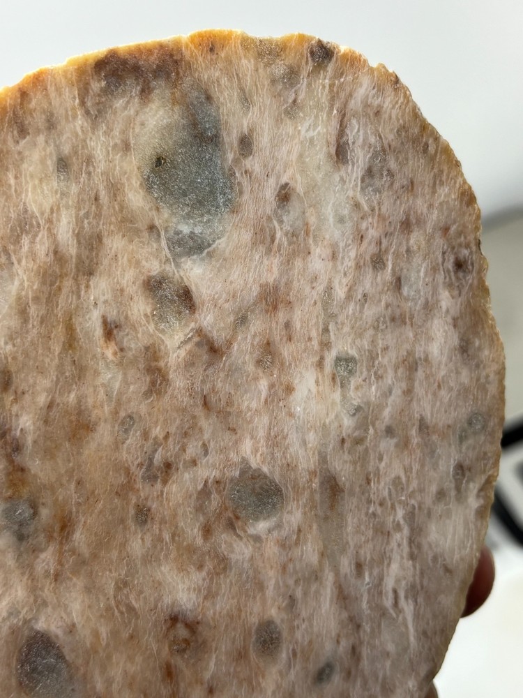 Simi-translucent Sillimanite Slab Cabbing Lapidary Combo Ship Avail